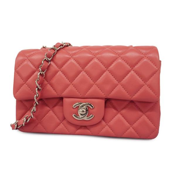 CHANEL Handbags - Chanel Shoulder Bag Matelasse Chain Lambskin Pink Women's